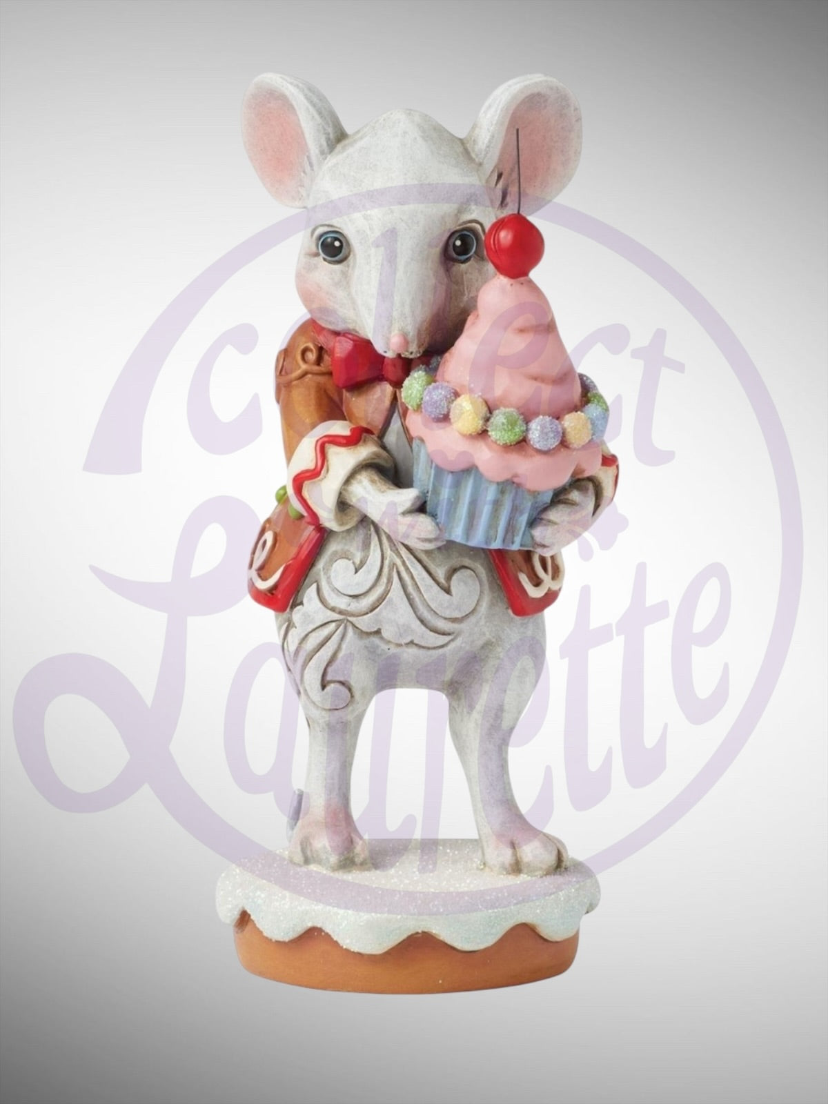 Jim Shore Gingerbread Christmas - Homemade Happiness Mouse Boy Figurine